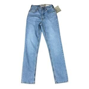 EVERLANE The Curvy Cheeky Straight Jean Sky Blue Light Wash Denim Size 23 NWT